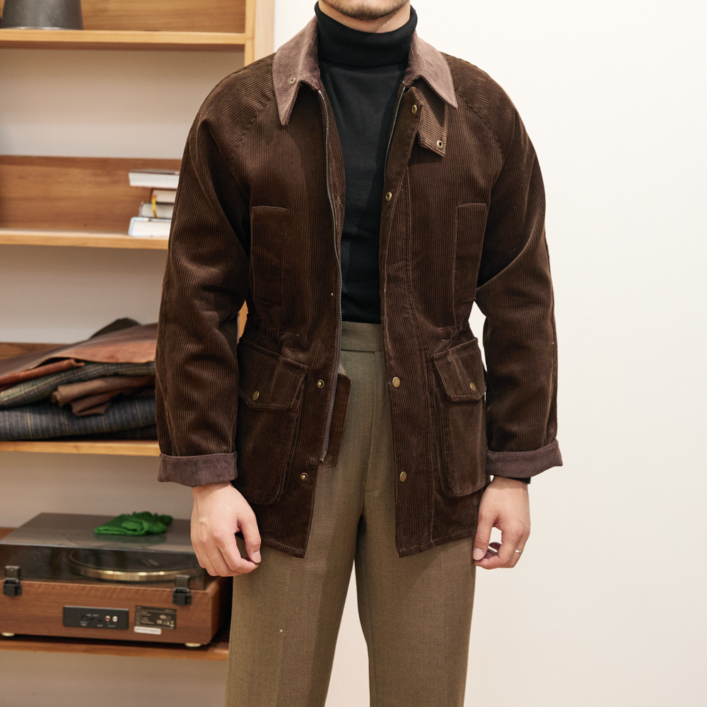 Harrington Jacket - Vintage Kadife Beyefendi Ceket Erkekler İngiliz