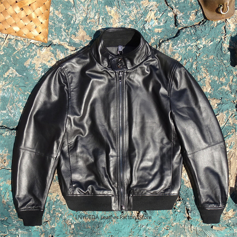 Harrington Jacket - Erkek Yumuşak İtalyan İthal Koyun Derisi