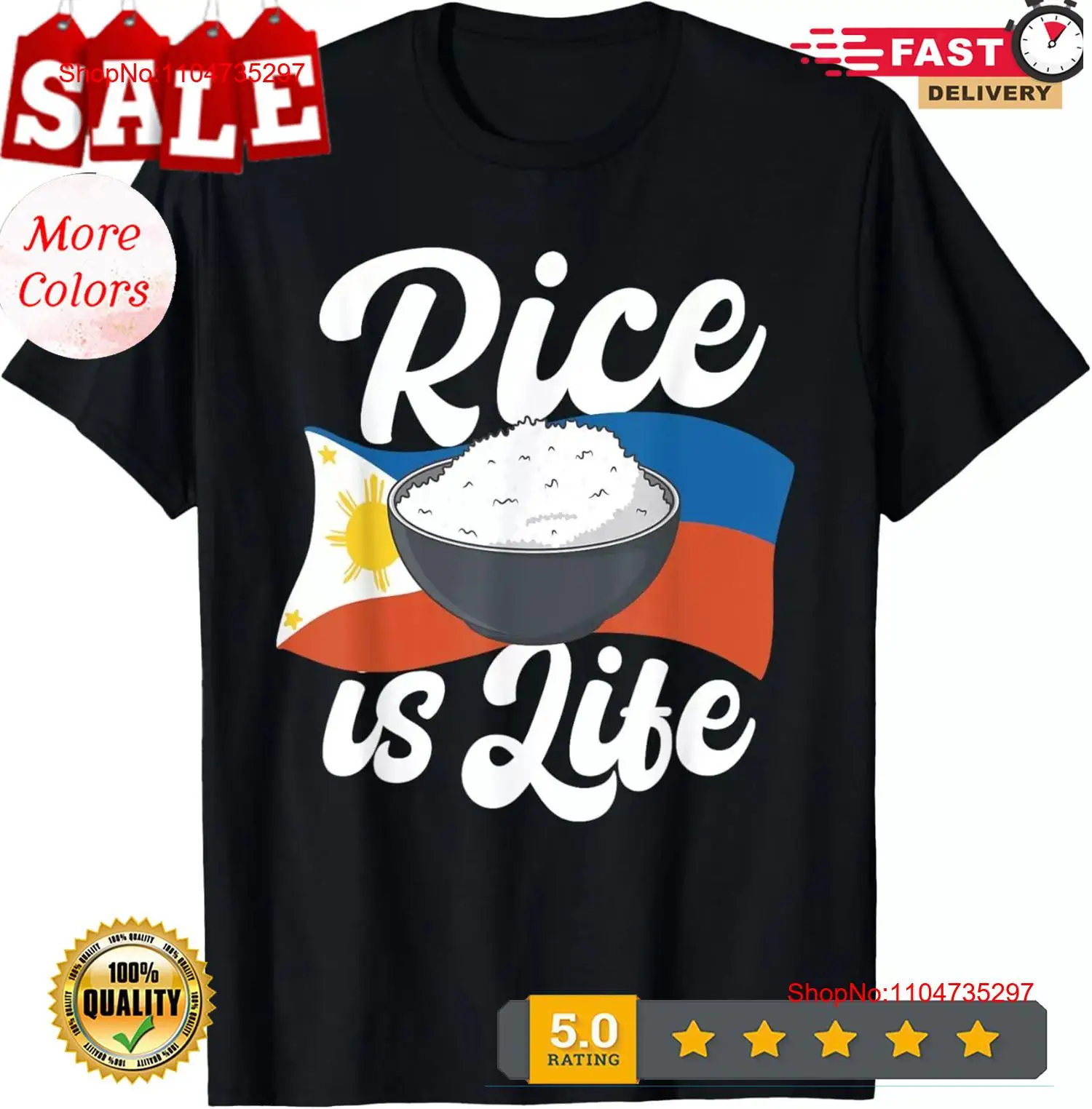 Men'S Fashion Philippines - Pirinç Hayattır Filipinli Gıda Gurur Filipin