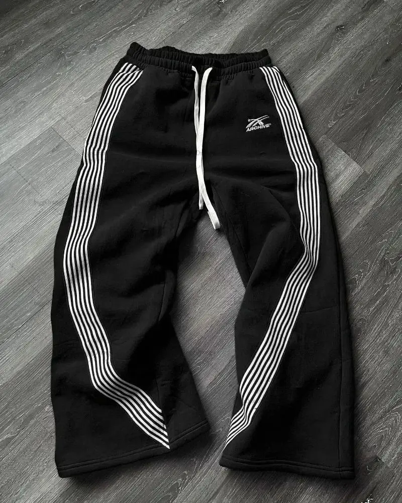 Mens Fashion Camo Pants - 2026 Y2K Siyah Gri Kamuflaj Desenli