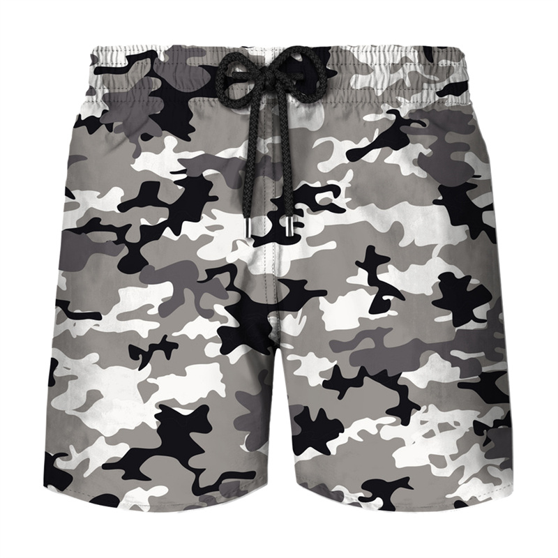 Mens Fashion Camo Pants - Moda Kamuflaj Kurulu Şort Erkekler Moda