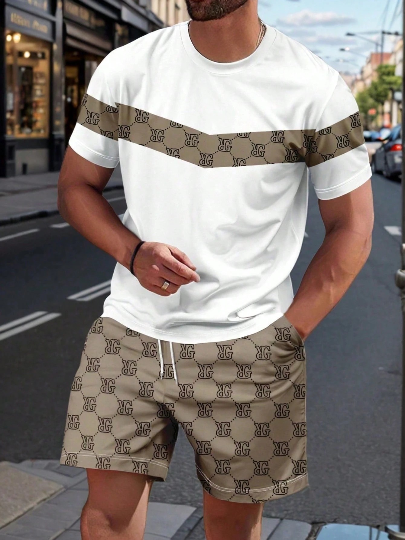 Men'S Fashion Clothing - 2026 Yaz Erkek Takımı 3D Baskılı