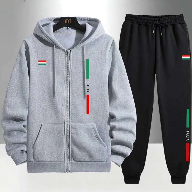 Mens Fashion Urban - İtalya Modası Erkek Takımı Fermuarlı Dış