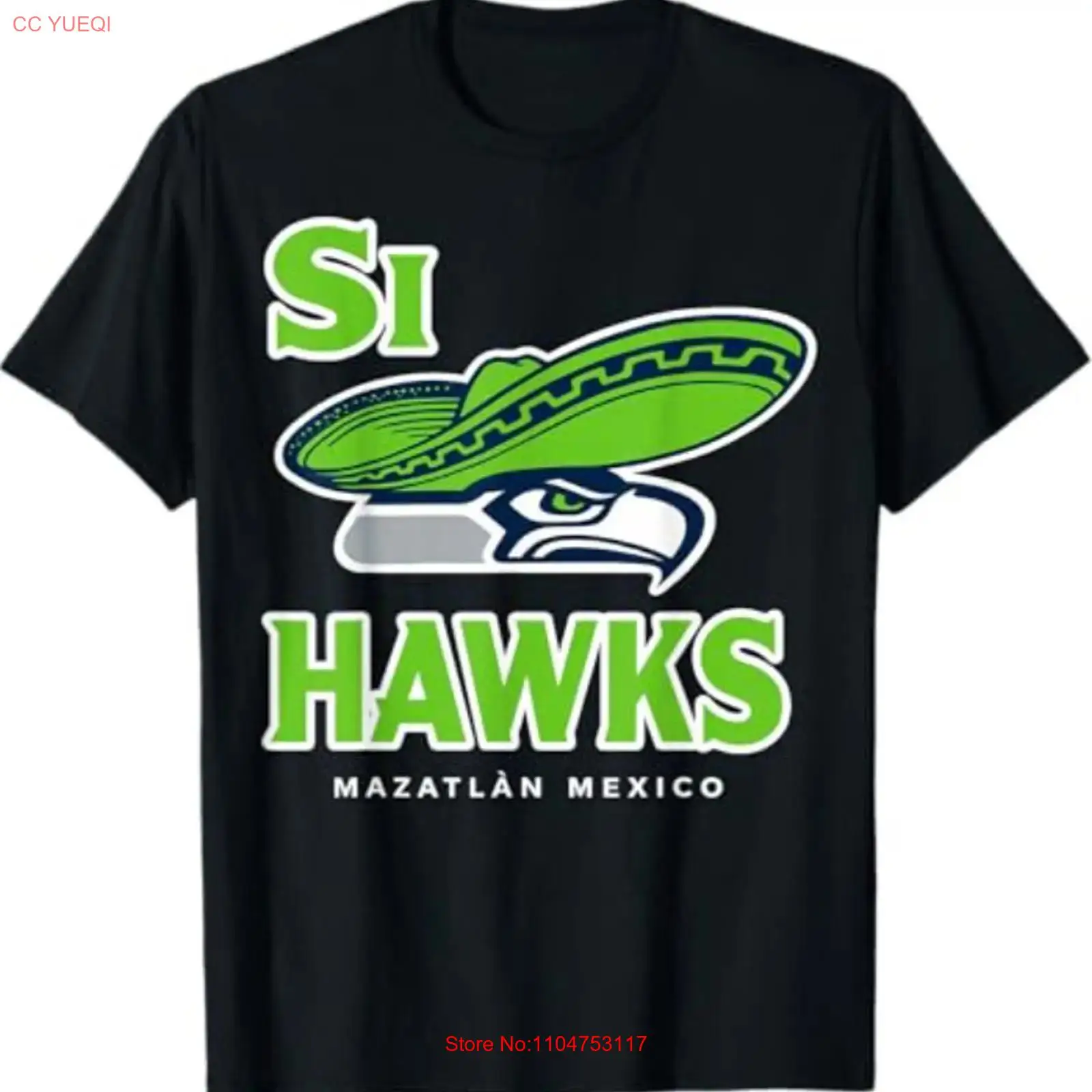 Mens Fashion Mexico - Si Hawks Seattle Komik Parodi Meksika