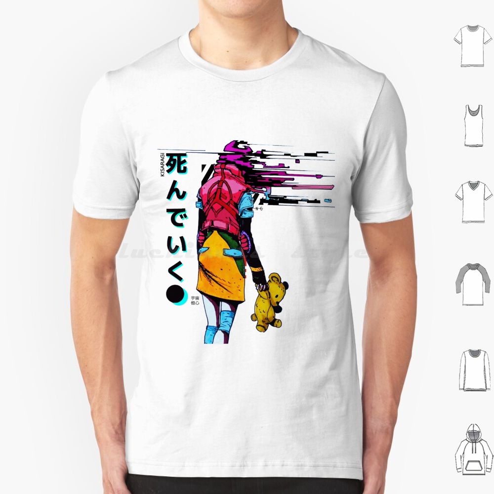 Mens Fashion Urban - Vaporwave Japon Glitch Kız T Shirt