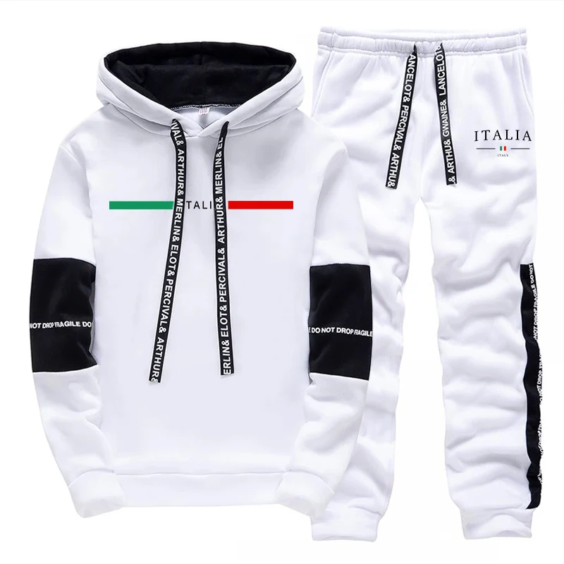 Men'S Fashion Clothing - Moda Erkek Eşofman Baskı Rahat Tişörtü
