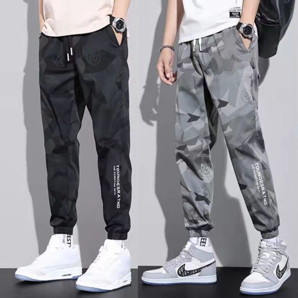 Mens Fashion Camo Pants - Erkek Kamuflaj Eşofman Altı Yazlık İnce