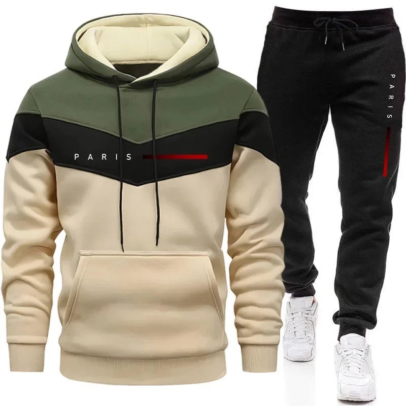 Mens Fashion Urban - Paris Modası Erkek Kapüşonlu Takım Günlük