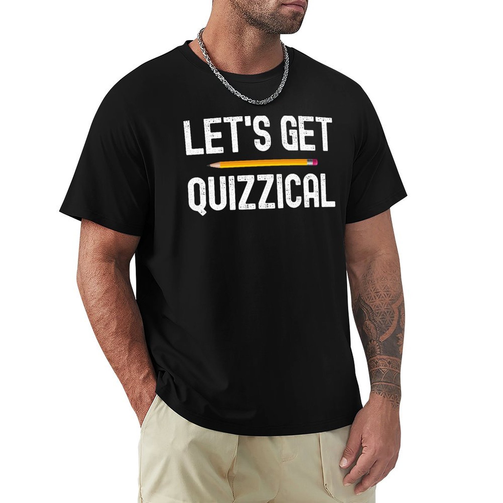 Men'S Fashion Quiz - Hadi Eğlenceli Pub Sınavı Akşamı Tişörtü