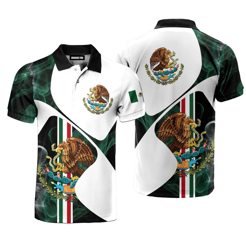 3D Baskı Meksika Bayrağı Polo  - Mens Fashion Mexico incelemesi ve fiyatı
