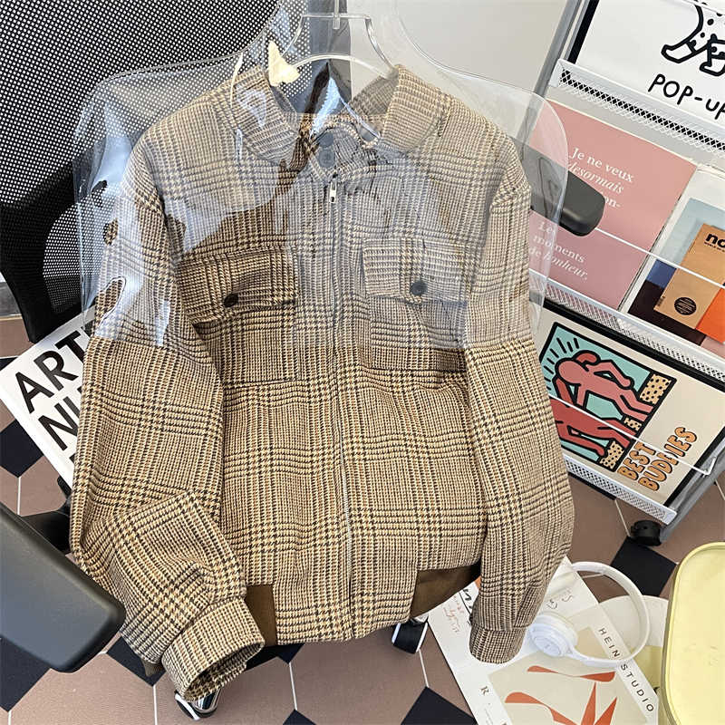 Kadın Kahverengi Ekose Sonbaha - Harrington Jacket incelemesi ve fiyatı