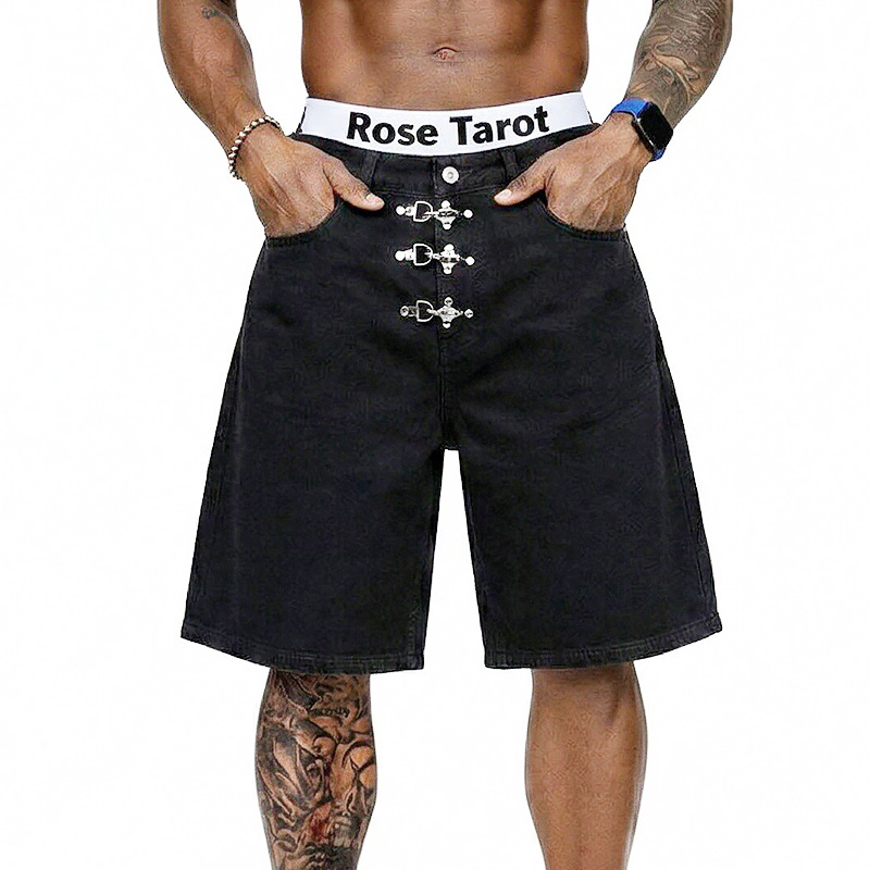 Metal Tokalı Kısa Bol Jean Erk - Jeans Pants Fashion Men incelemesi ve fiyatı