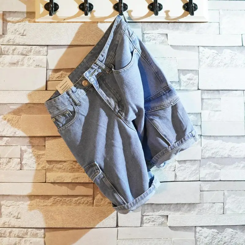 Gevşek Düz kısa kot pantolon E - Jeans Pants Fashion Men incelemesi ve fiyatı