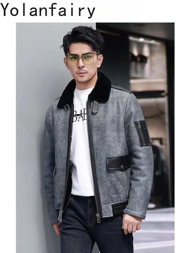 YOLANFAIRY Kısa Doğal Kürk Ada - Mens Fashion Winter 2025 incelemesi ve fiyatı