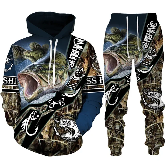 Yenilik 3D balık baskılı erkek - Mens Fashion Camo Pants incelemesi ve fiyatı