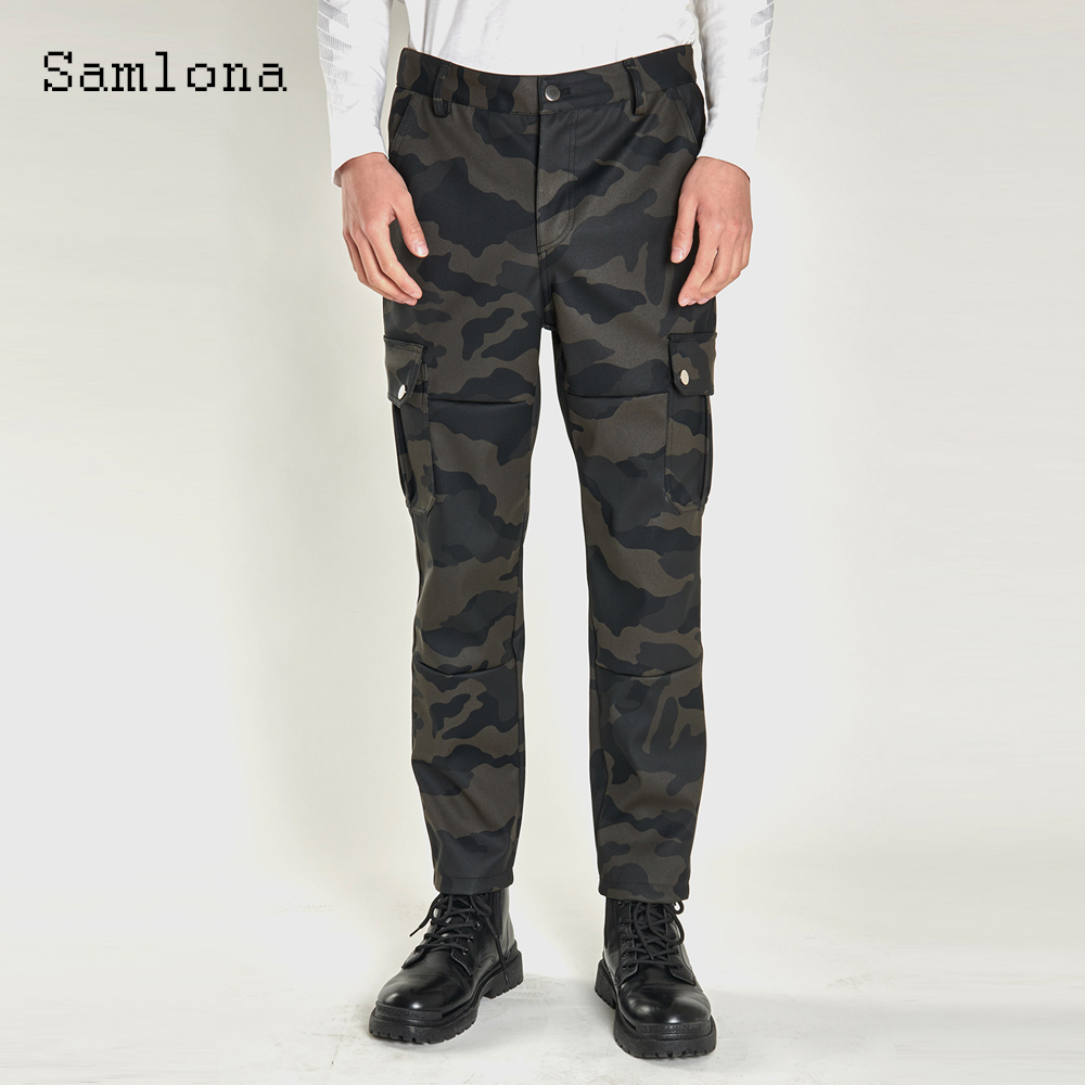 2025 erkek Standı Cep Moda Pu  - Mens Fashion Camo Pants incelemesi ve fiyatı