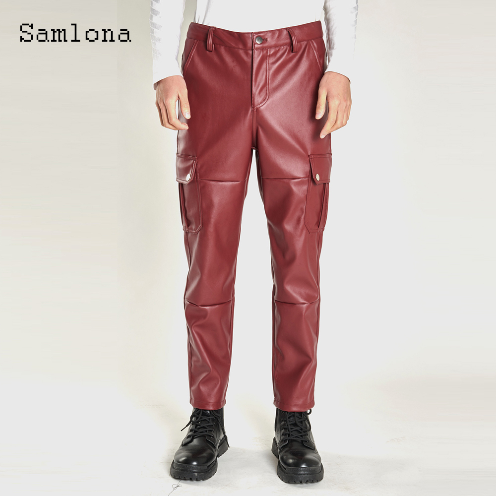 2025 erkek Standı Cep Moda Pu  - Mens Fashion Camo Pants incelemesi ve fiyatı